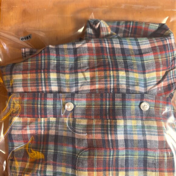 L.L. Bean Multicolor Slightly Fitted Pocket Plaid Short Sleeve Shirt Size XL - Picture 8 of 8
